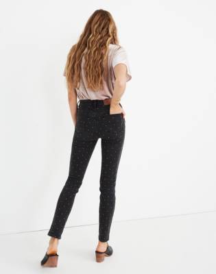 madewell metallic dot jeans