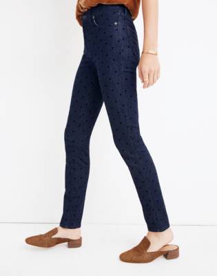 polka dot skinny jeans