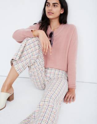 madewell plaid pants