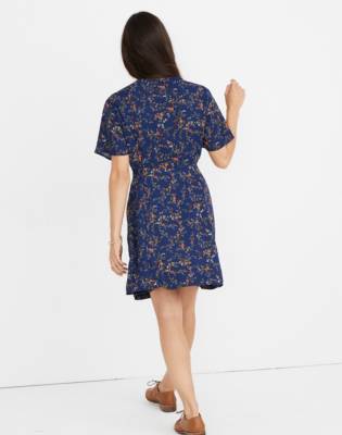 madewell floral wrap dress