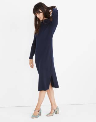 madewell midi sweater dress