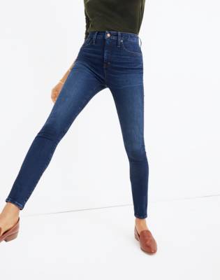 madewell curvy high rise skinny black