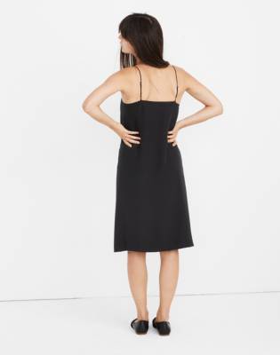 madewell silk slip dress