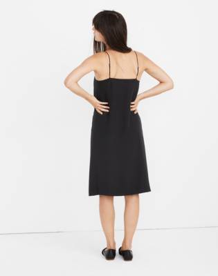 button slip dress