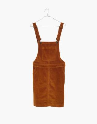 maroon corduroy overall dress