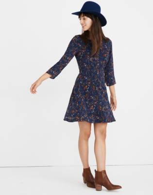 madewell silk dress