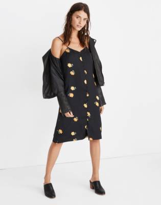madewell silk slip dress