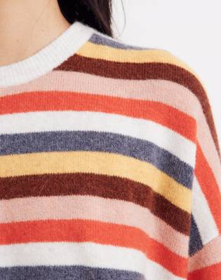 striped crewneck sweater