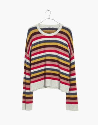 striped crewneck sweater