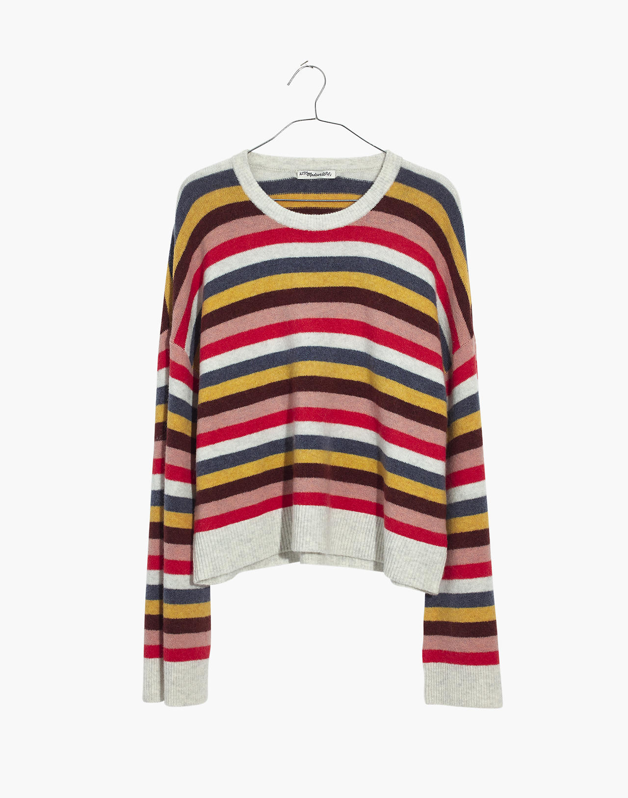 Cardiff Striped Crewneck Sweater in Coziest Yarn