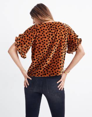 madewell polka dot top