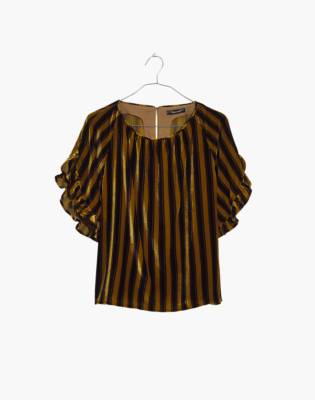madewell memento ruffle sleeve top