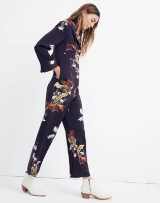 silk pajama jumpsuit