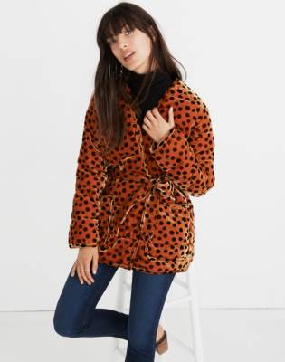 madewell leopard dot jeans