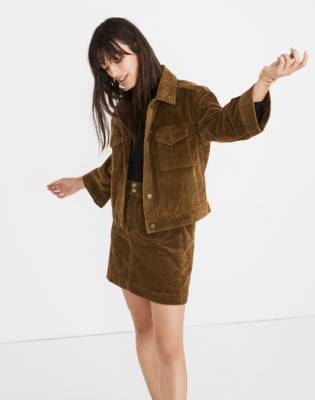 madewell corduroy overall dress