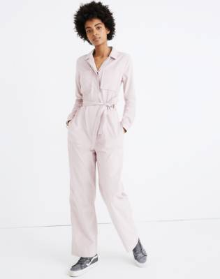 pink corduroy jumpsuit