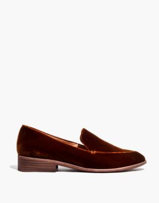 madewell velvet loafer