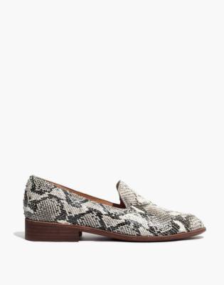 madewell snakeskin loafers