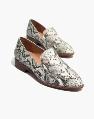 snakeskin loafers