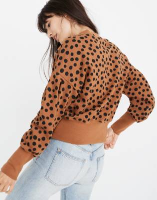 madewell leopard sweatshirt