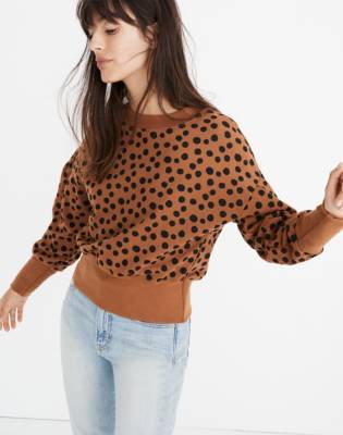 madewell leopard sweatshirt