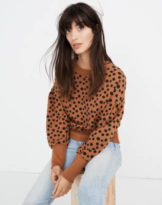 madewell leopard dot jeans