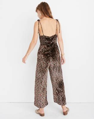 madewell velvet jumpsuit