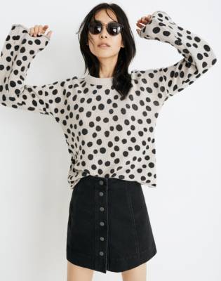 madewell leopard dot jeans