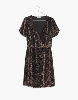 madewell velvet mini dress