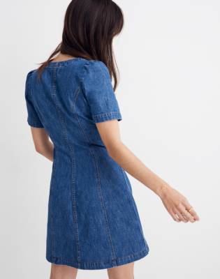 madewell denim a line dress