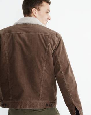 brown sherpa jean jacket