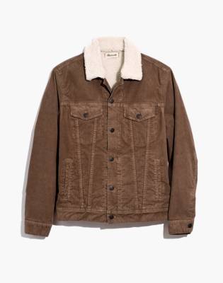 brown corduroy jacket sherpa