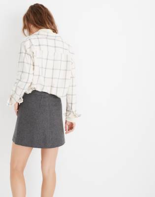 madewell fireside mini skirt