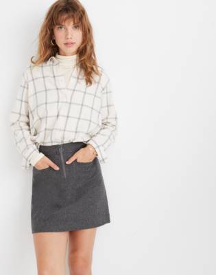 madewell fireside mini skirt