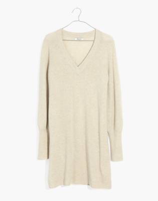 madewell bubble sleeve sweatshirt dress