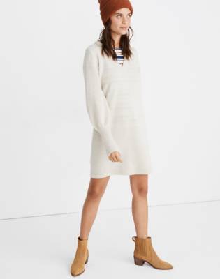 Bubble-Sleeve Sweater-Dress