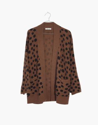 madewell leopard cardigan