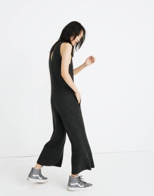 madewell wide leg sweater jumpsuit