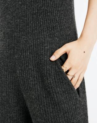 madewell wide leg sweater jumpsuit