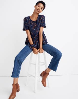 stanza ruffle hem top madewell
