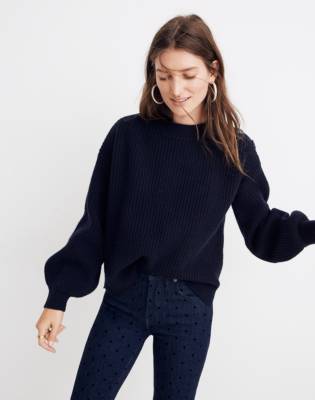 madewell button detail sweatshirt