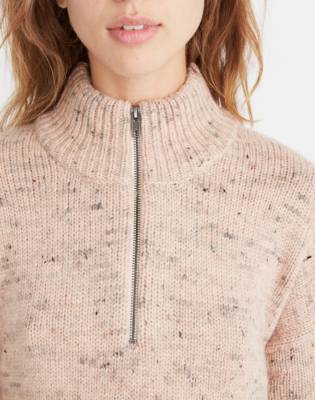 madewell half zip sweater