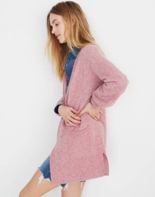 madewell bubble sleeve sweatshirt dress