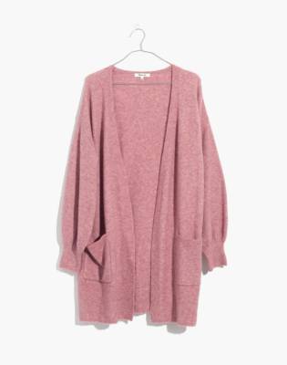 madewell pink cardigan