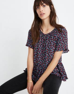 stanza ruffle hem top madewell