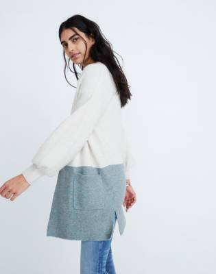 madewell colorblock cardigan