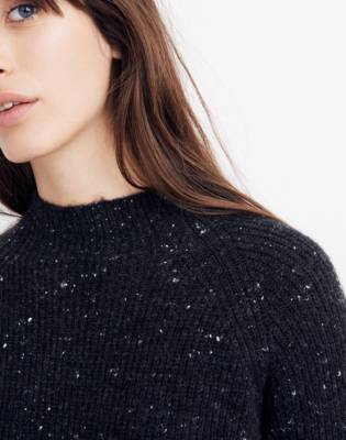 madewell mockneck sweater dress