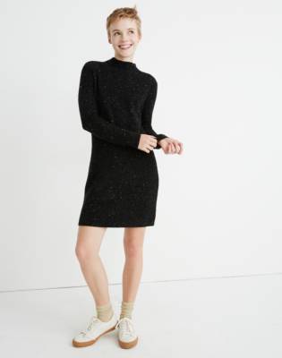 madewell mockneck sweater dress