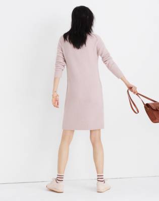 madewell mockneck sweater dress