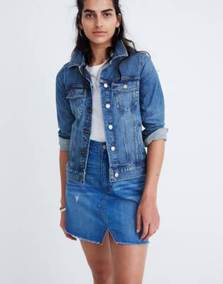 stretch jean jacket